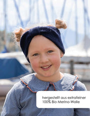 headband ELLA deep sea blue