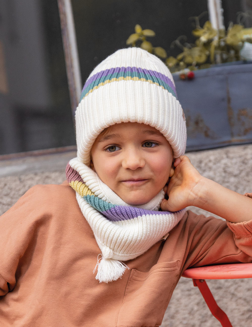 LOOPI Rainbow Round Scarf