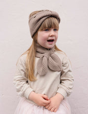 BOW SCARF sand