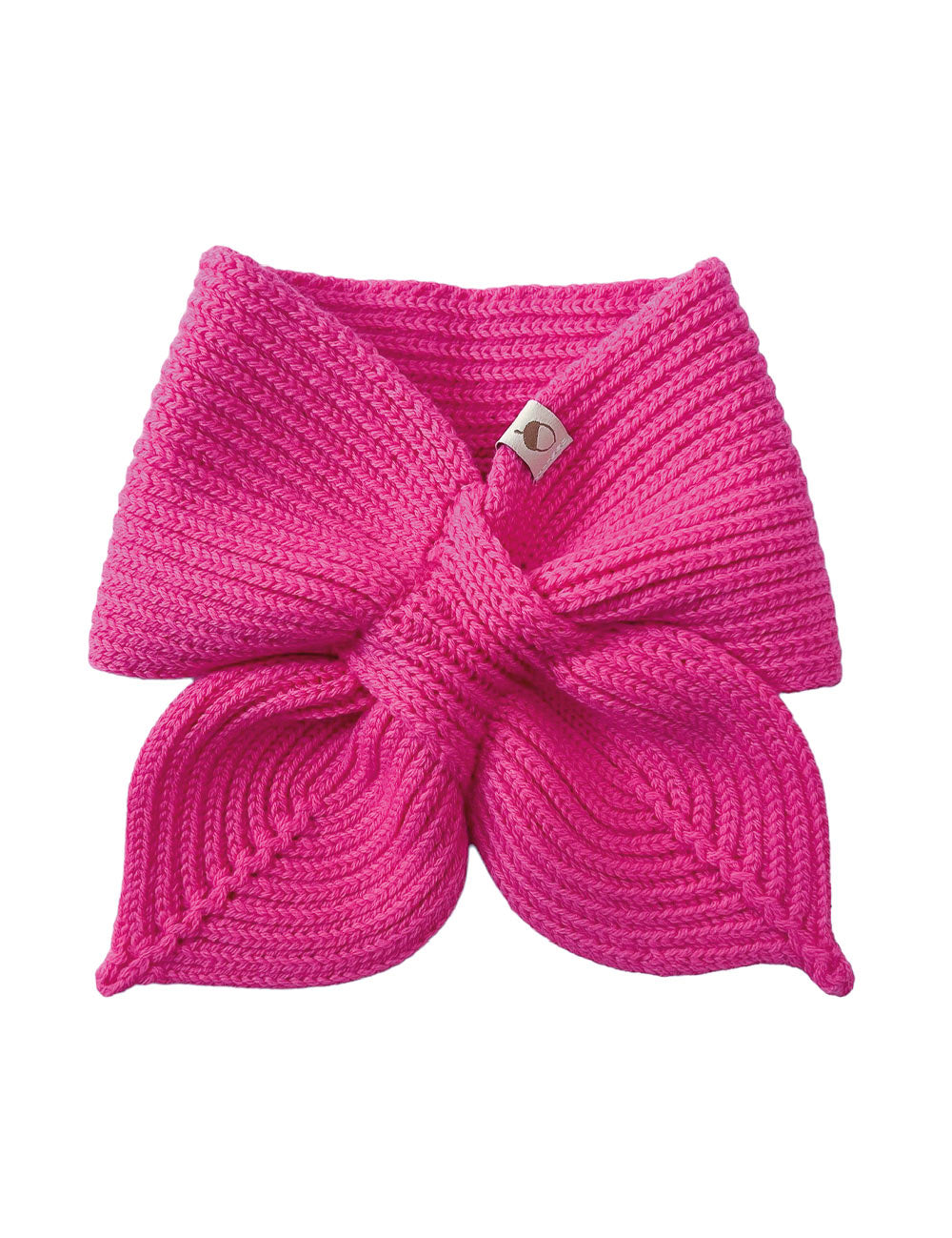 BOW SCARF flamingo pink