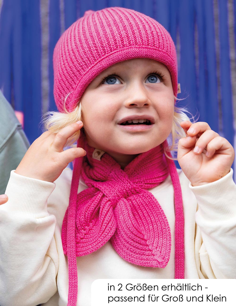 BOW SCARF flamingo pink