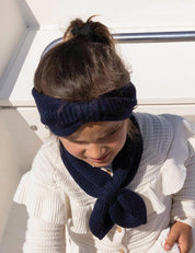 BOW SCARF deep sea blue Baby