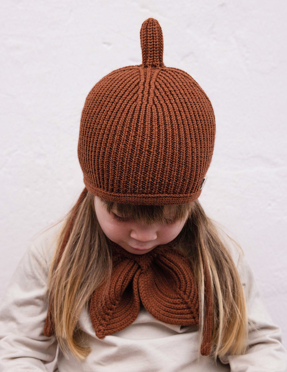 BOW SCARF cinnamon