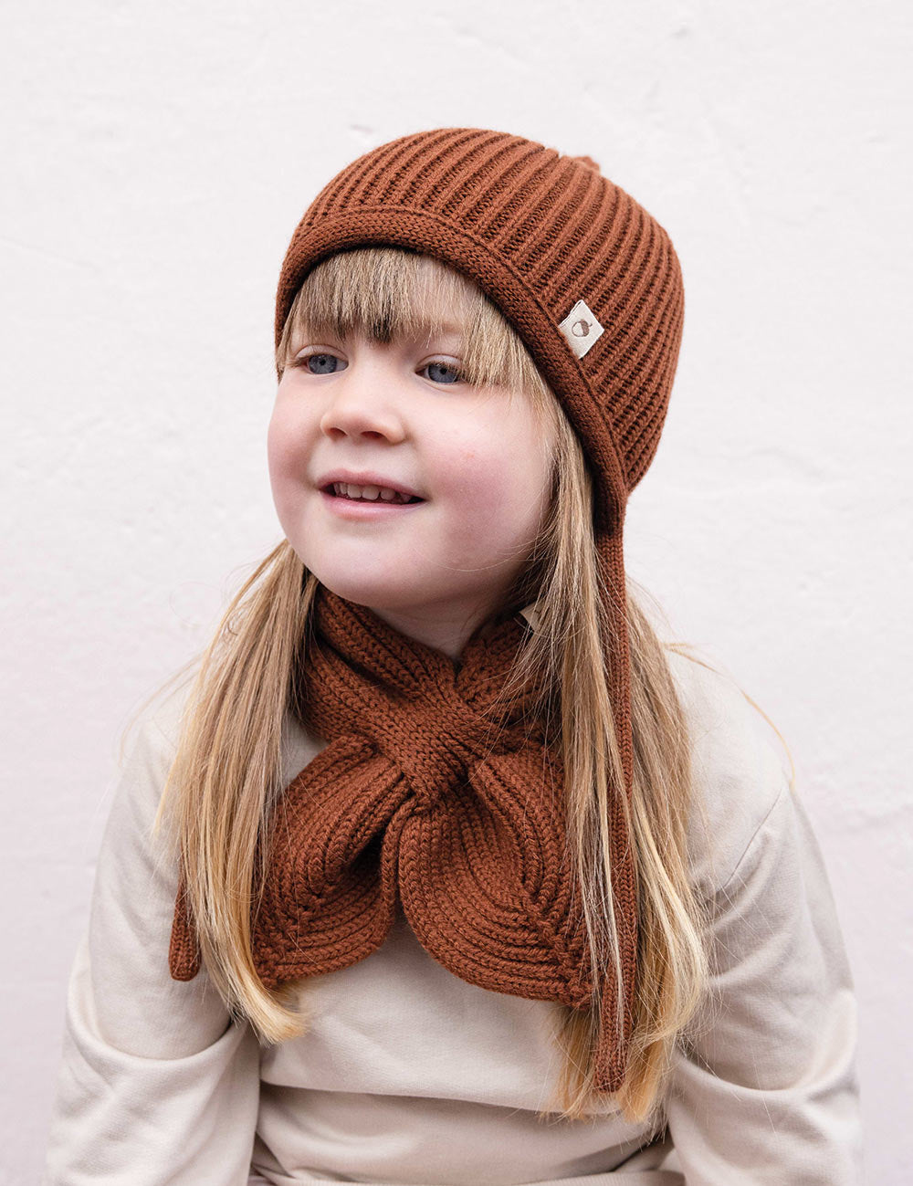 BOW SCARF cinnamon