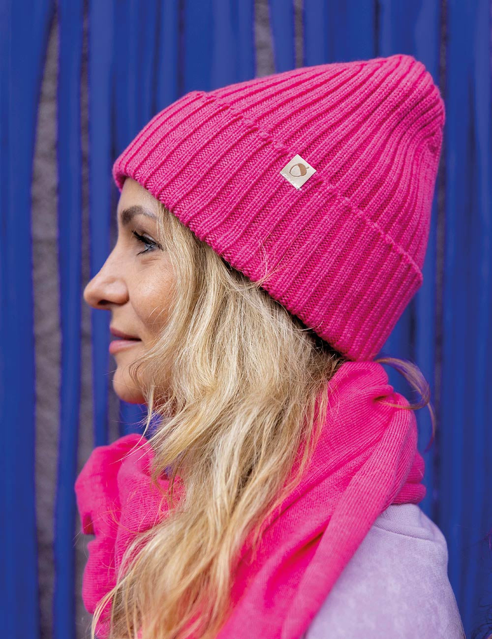 BEANIE flamingo pink